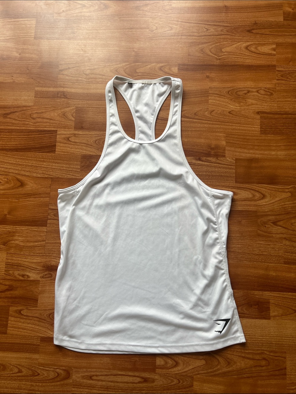 Men's Gymshark White Racerback Training Tank